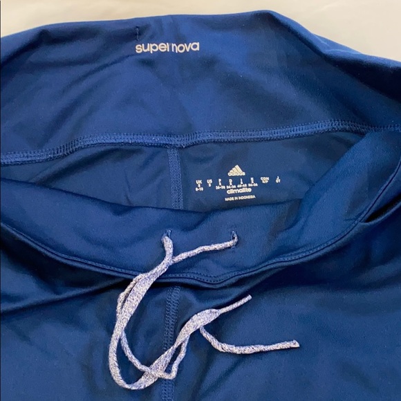 Adidas Supernova Climalite Blue Cut Out Leggings - Picture 8 of 10